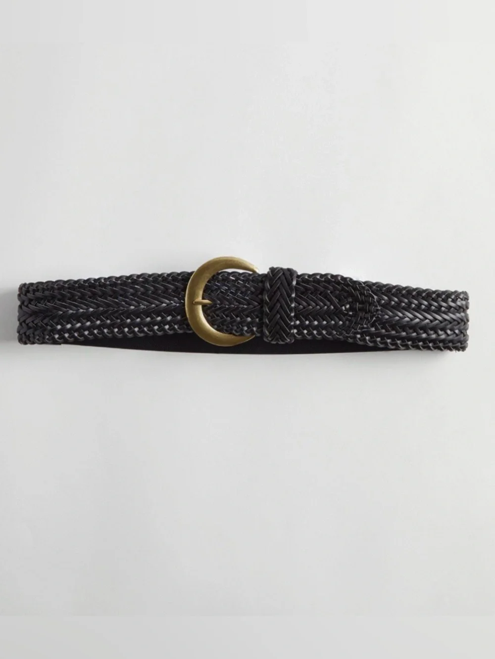 TORRID Woven Stretch Waist Belt - Size 2 (18/20) Black/Gold